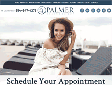 Tablet Screenshot of palmercosmeticsurgery.com
